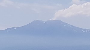 Mount Vesuvious again - still steaming