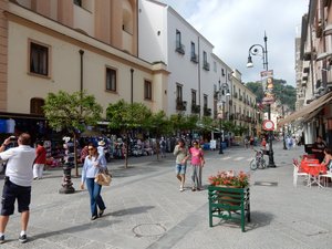 Main pedestrian thoroughfare in Sorrento