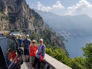 On the road to Positano