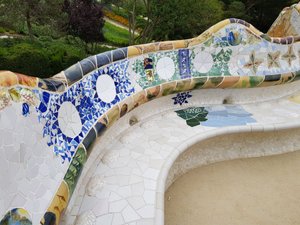 Gaudi - detail of the seat over the cisterns