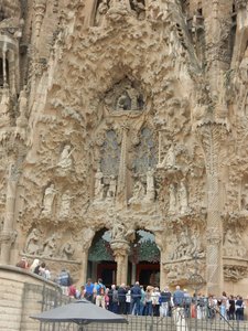 Gaudi - Sagrada Familia facade at entrance