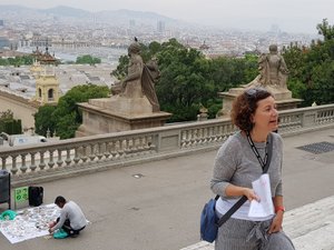 Our guide in Barcelona