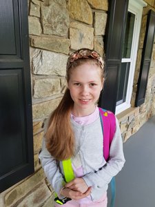 Sophie ready for school