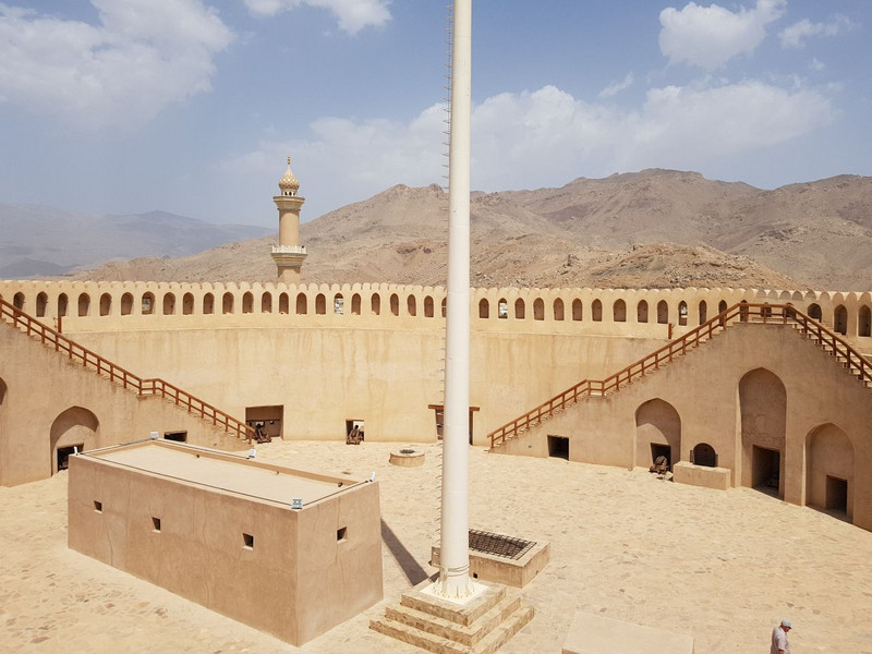 Courtyard at top of the Fort