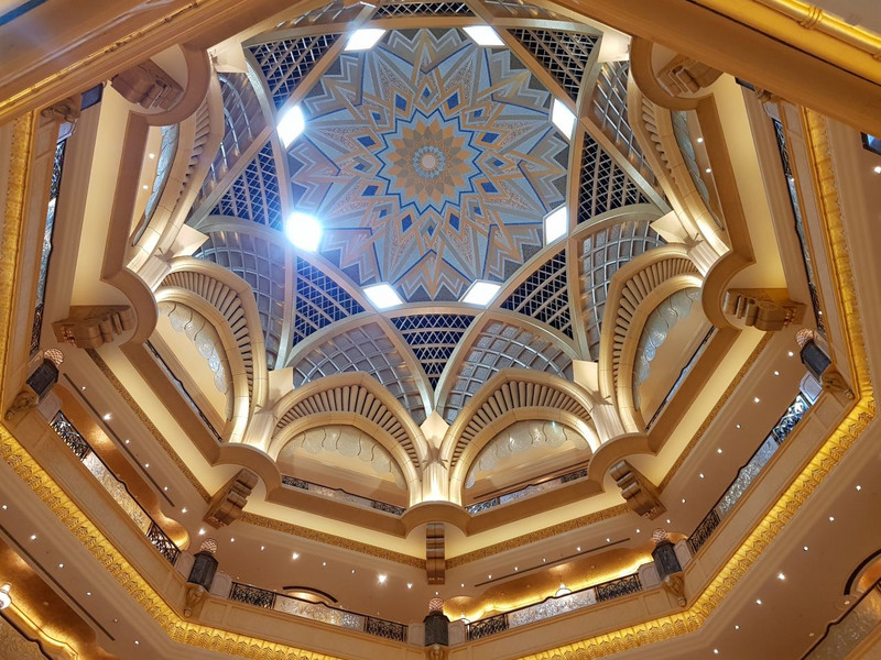 The domed ceiling
