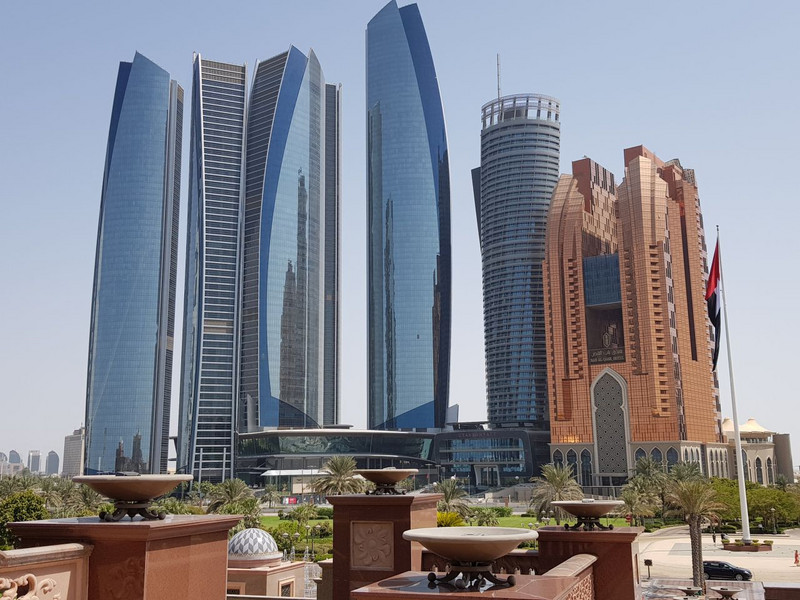The emerging Abu Dhabi skyline