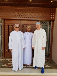 This lad wanted a photo with us - Mr Omani on the left
