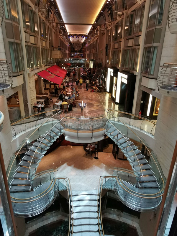 The Royal Promenade in the ship - huge space