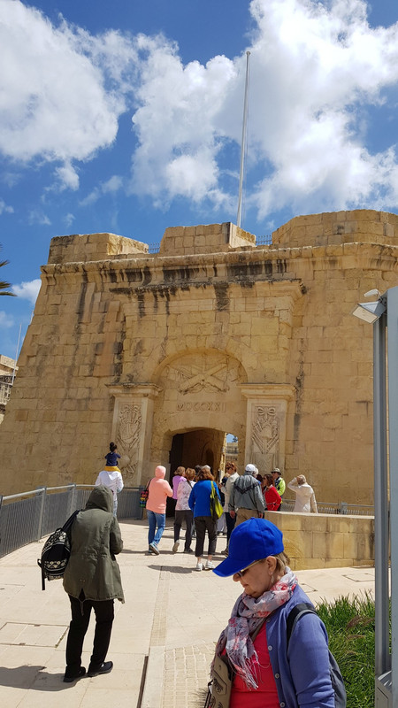 Entrance to Malta War Museum in Vittoriosa