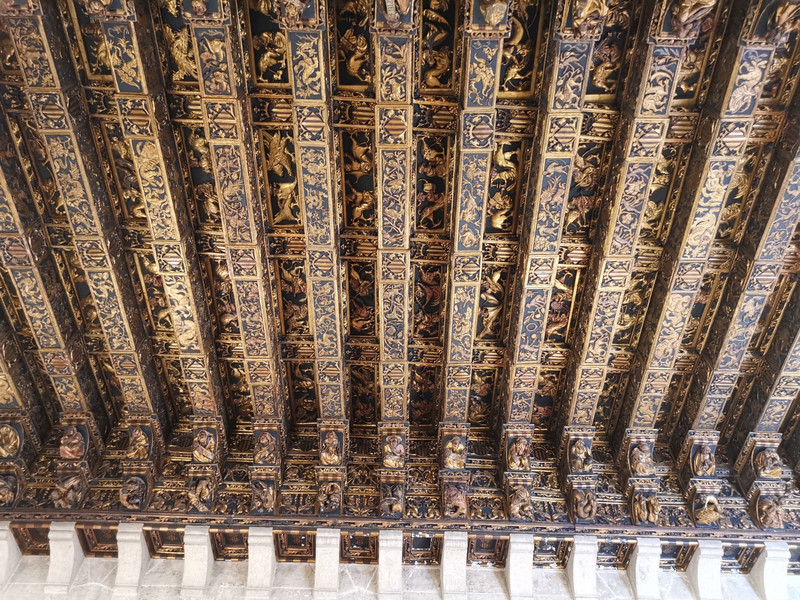 Detail on a ceiling in the Silk Exchange