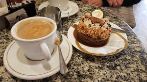 Coffee and Hazelnut Tart Indulgence - shared of course !!