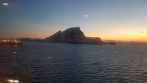 Morning Sunrise off Gibraltar