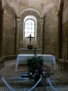 Inside the church in St Leon 2 - the Altar