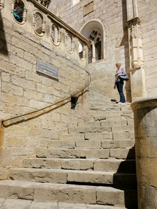 Rocomadour 16 - heading up the stairs to see the Black Madonna