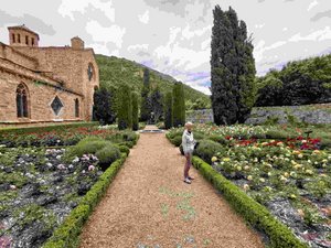 Abbaye Fontfroid 25 -Rose Garden 3