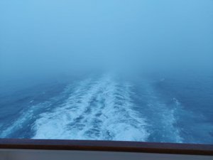 Norwegian Gem 34 - Wake shot disappearing into the fog