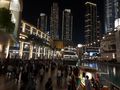 Dubai 13 - forecourt of Dubai Mall at night