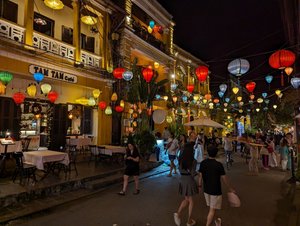 149 - Typical night street scene in Hoi Anh - visited Tam Tam Club 20 years ago