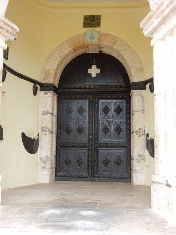 Front door of the church on Lifou