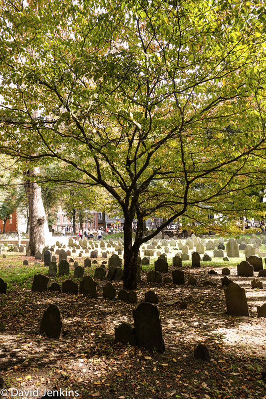 Graveyard of Sam Adams, John Hancock and Paul Revere
