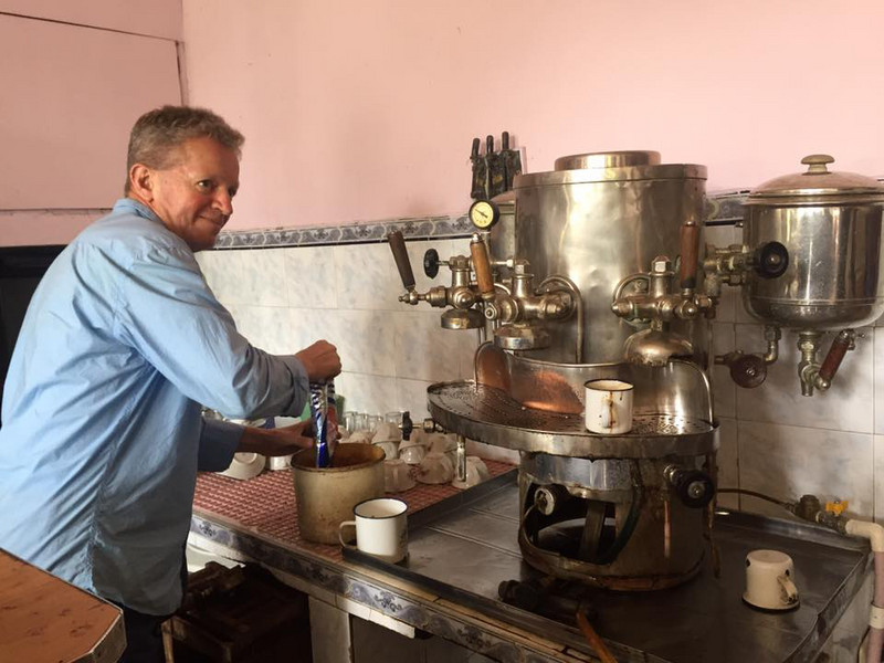 Old coffee machine in Pijao