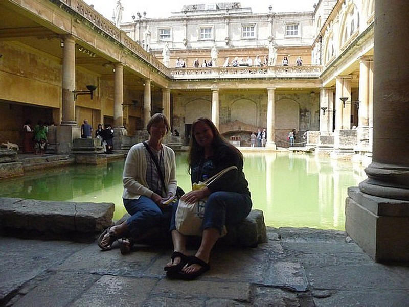 lounging at the baths