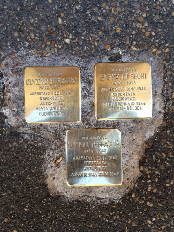 If you look, you will see these set into the pavement in front of homes all over the city.  Very sad and a small, powerful reminder of war atrocities old and new