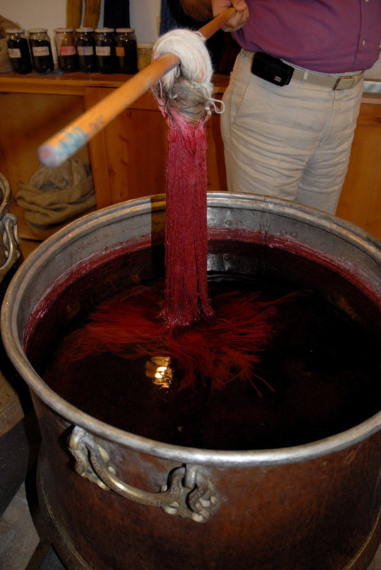 The vat of vegetable dye