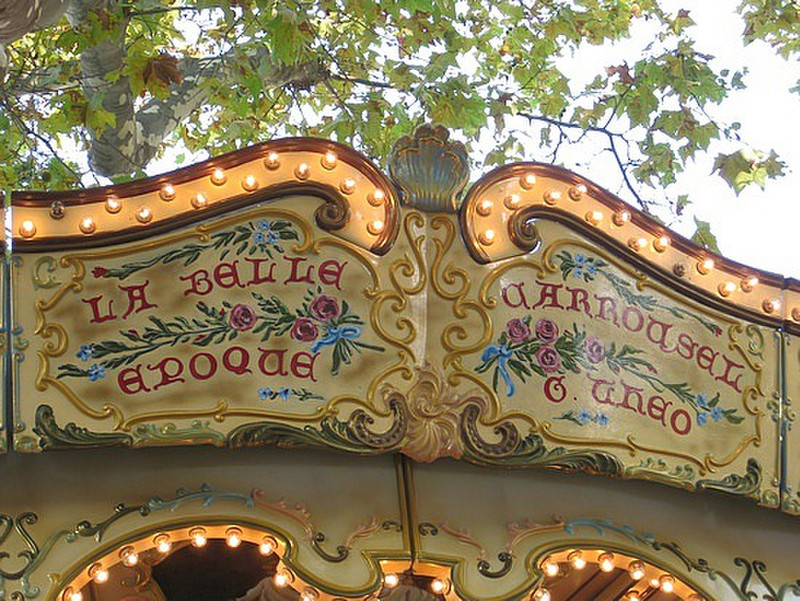Old and elegant carousel
