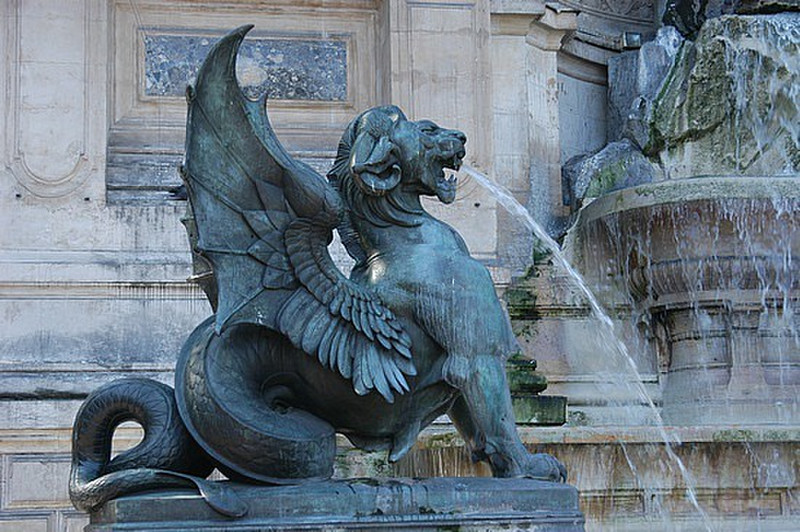 Fountain near Palais