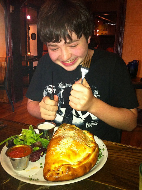 Josh confronts the calzone