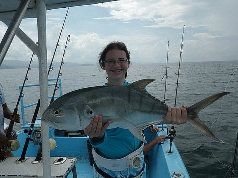 Kate&#39;s first saltwater catch