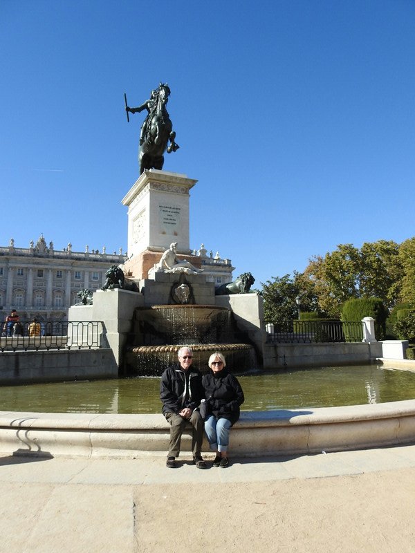 The beautiful Royal Madrid Palace area