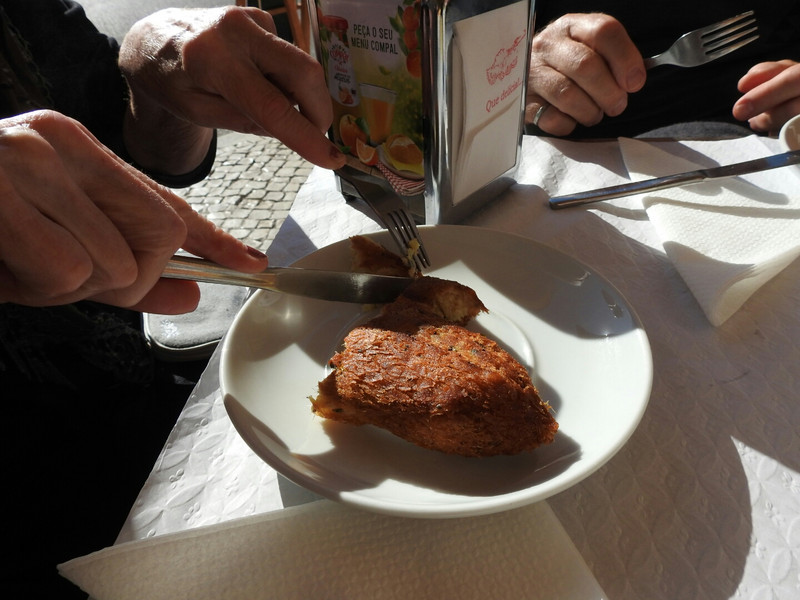 Cheese and cod cakes in Nazare