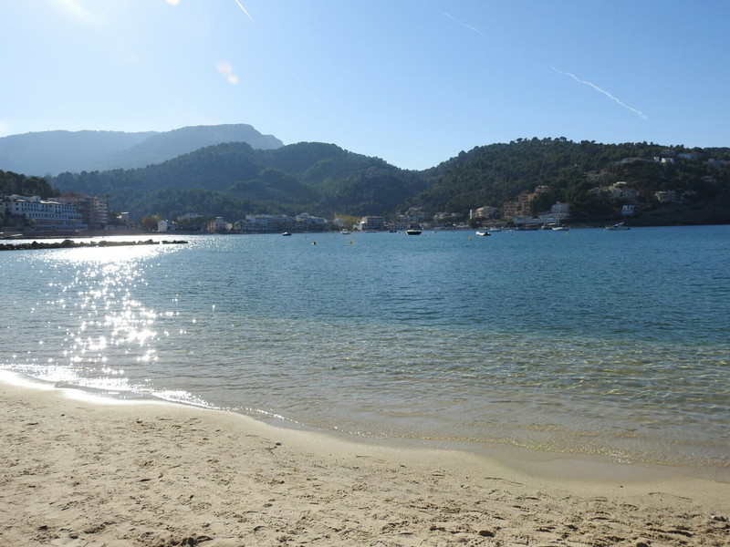 The beach at Soller Port