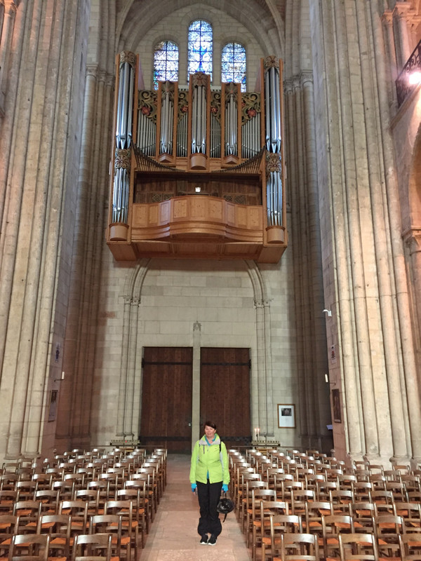 The Pipe organ in the Noyon Cathedral