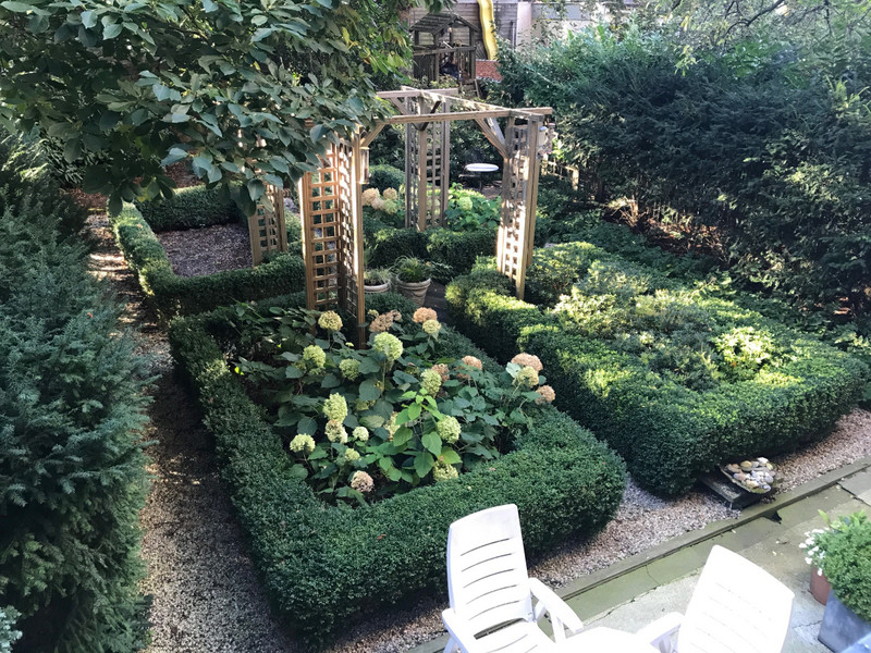 the garden outside our window
