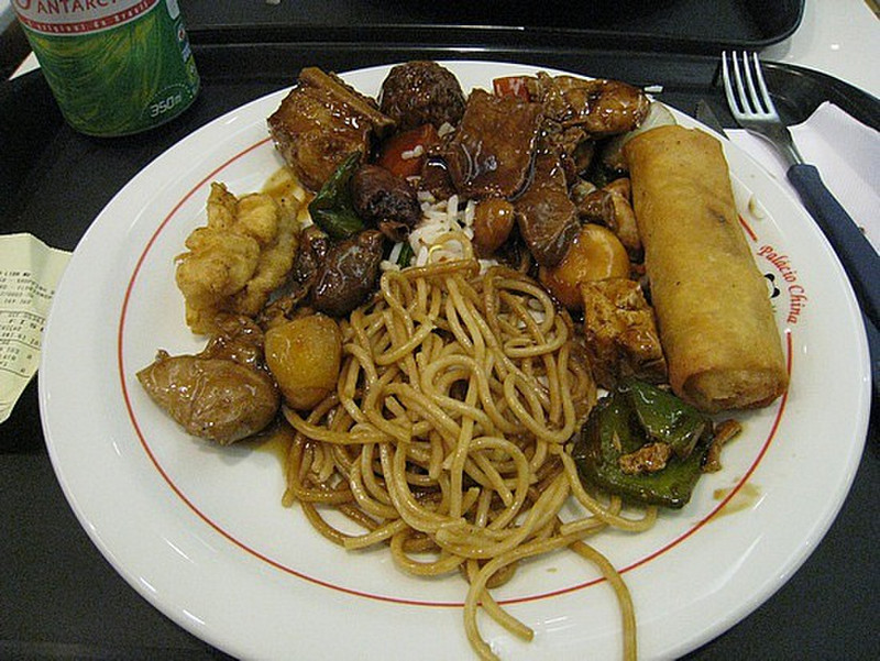 Plate of Soy Sauce With a Bit of Chinese Food ...