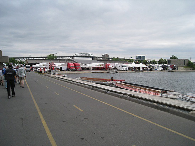 Garage Area for the Support Races