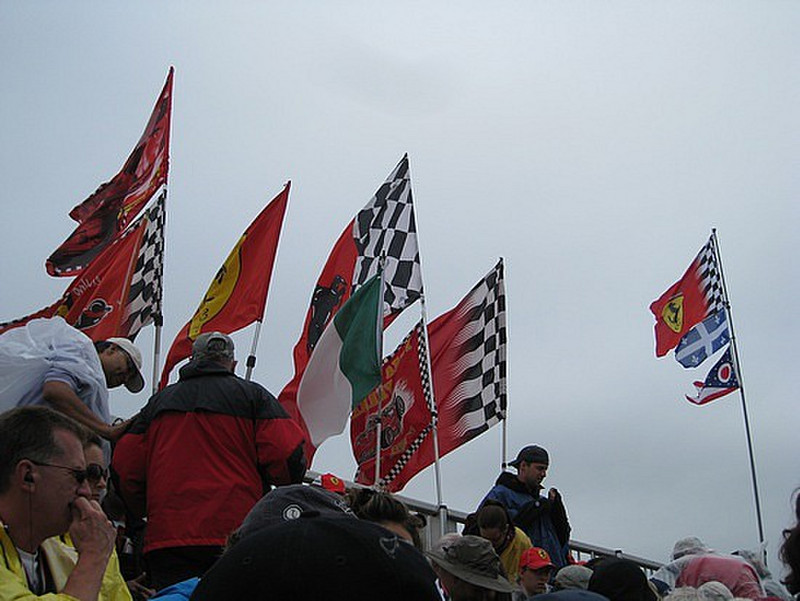 Fanatic Ferrari Fans out in Full Force!!!