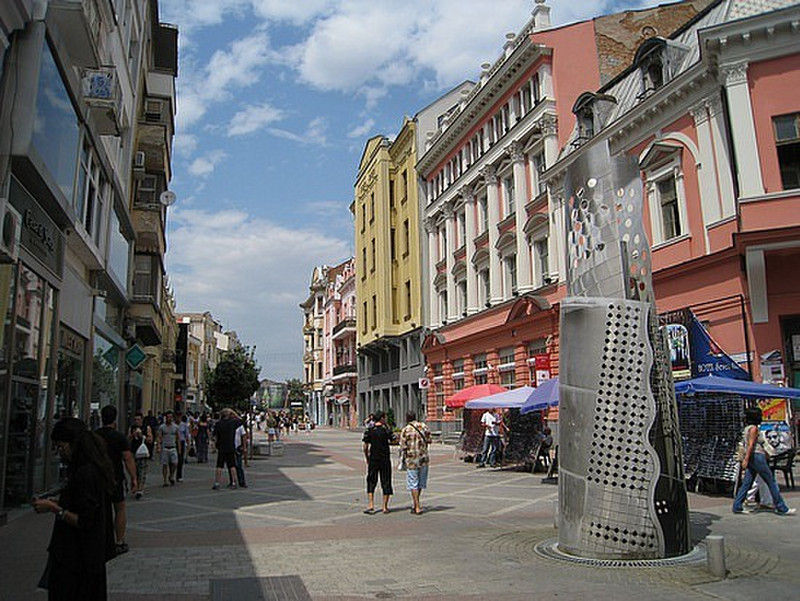 Plovdiv&#39;s Main Pedestrian Street ...