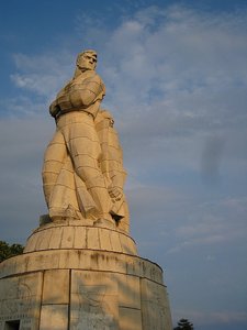 Soviet-Style Statue in Varna&#39;s Primorski Park