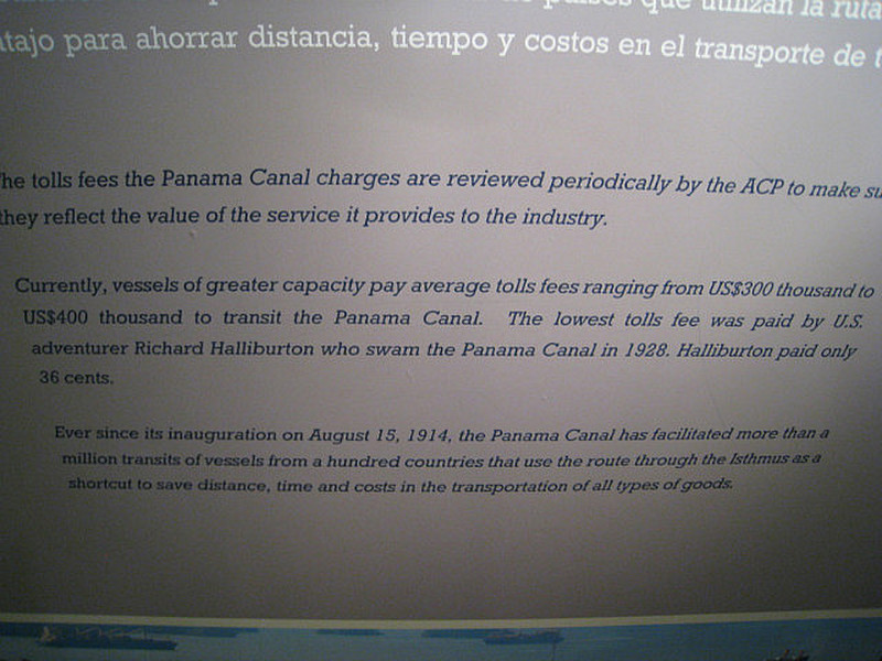 Cost of Traversing The Canal