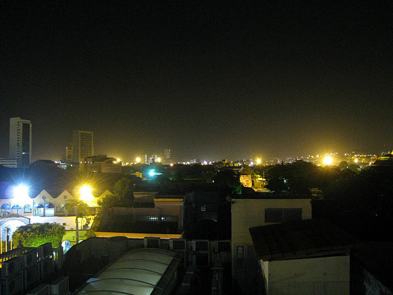 Night View From the Rooftop of the Hotel Lee