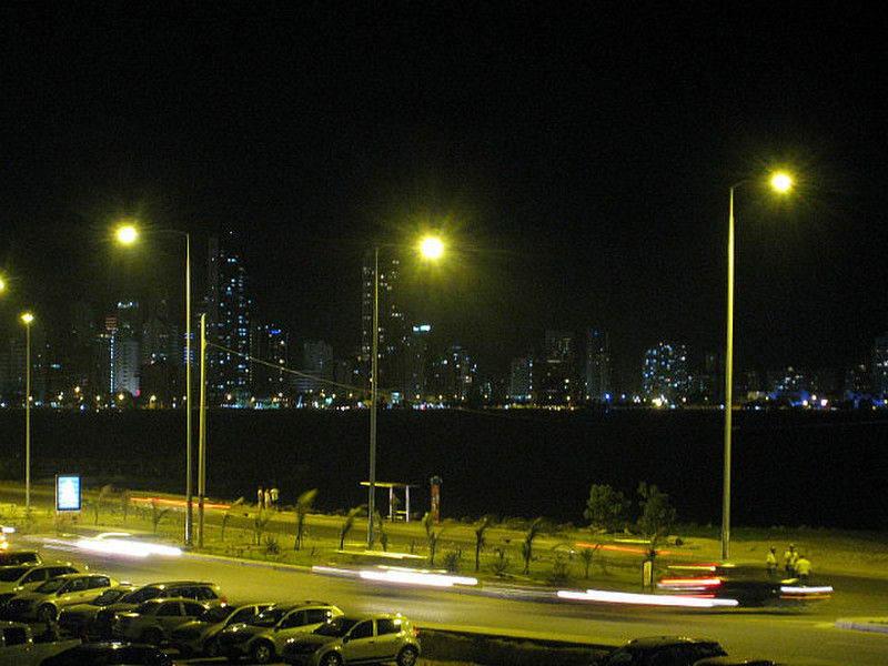 Night View of Bocagrande, From the City Walls