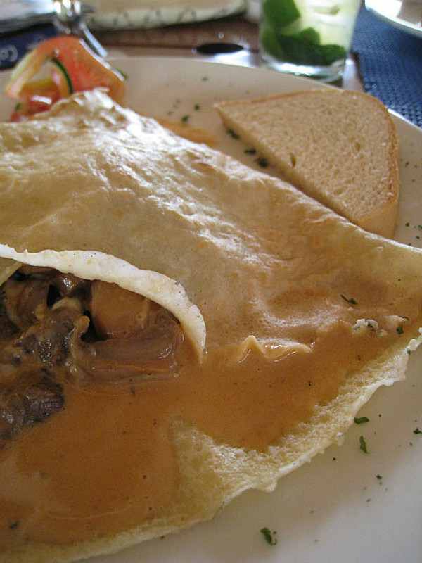 Beef and Mushrooms in a Cream Sauce