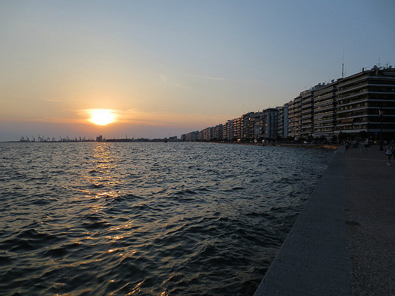Sunset Over Thessaloniki