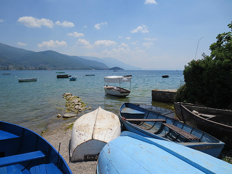 Fishing Boats in Ohrid Town