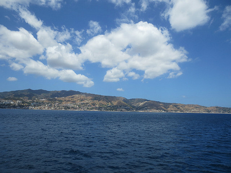Ferry Crossing the Strait of Messina
