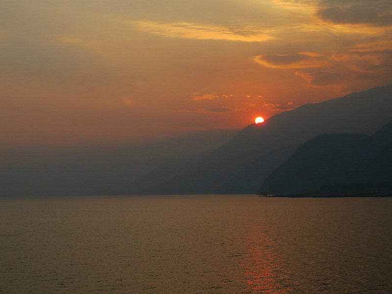 Sunset Over Lake Atitlan